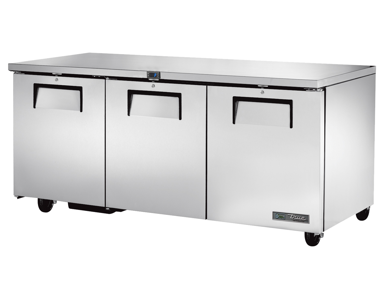 TRUE 3 Solid Door Undercounter Refrigerator - TUC-72-HC
