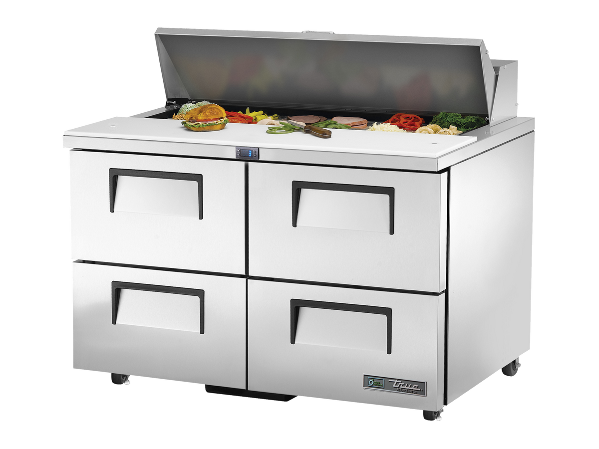 TRUE 4 Drawer Sandwich/Salad Fridge 1220mm Width - TSSU-48-12D-4-HC