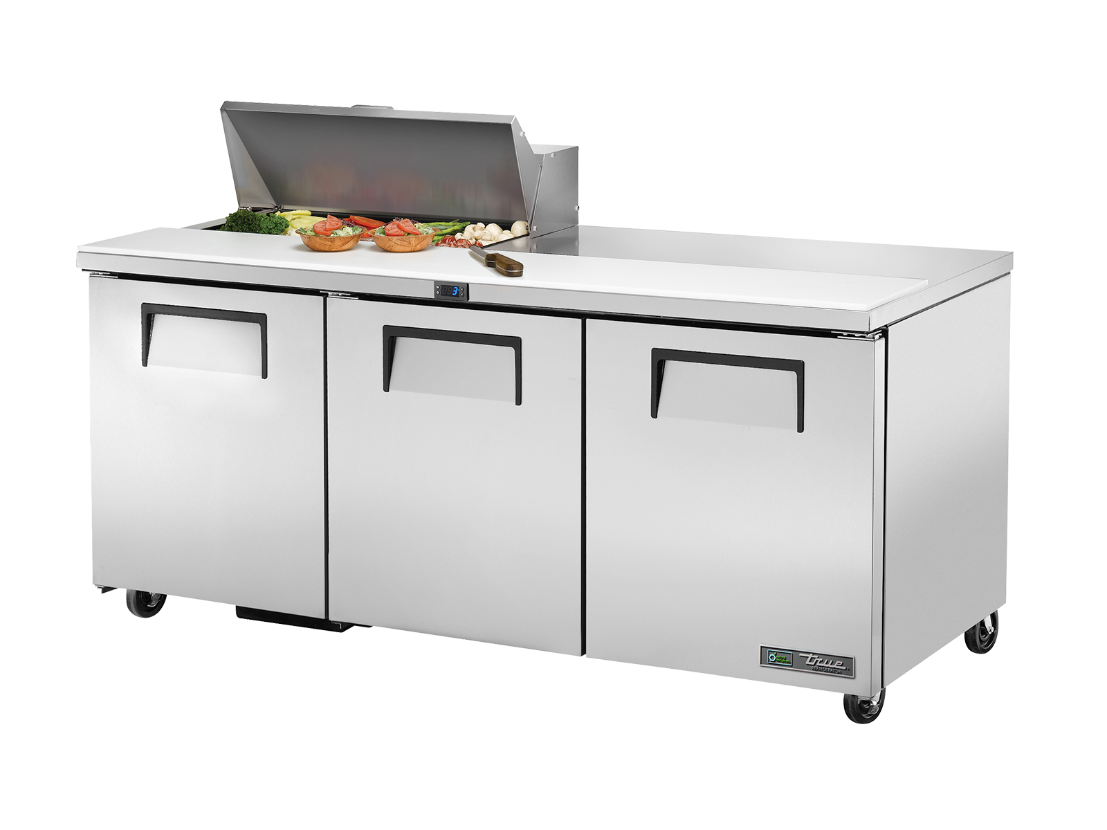 TRUE Solid Door Sandwich/Salad Fridge 1830mm Width - TSSU-72-08-HC