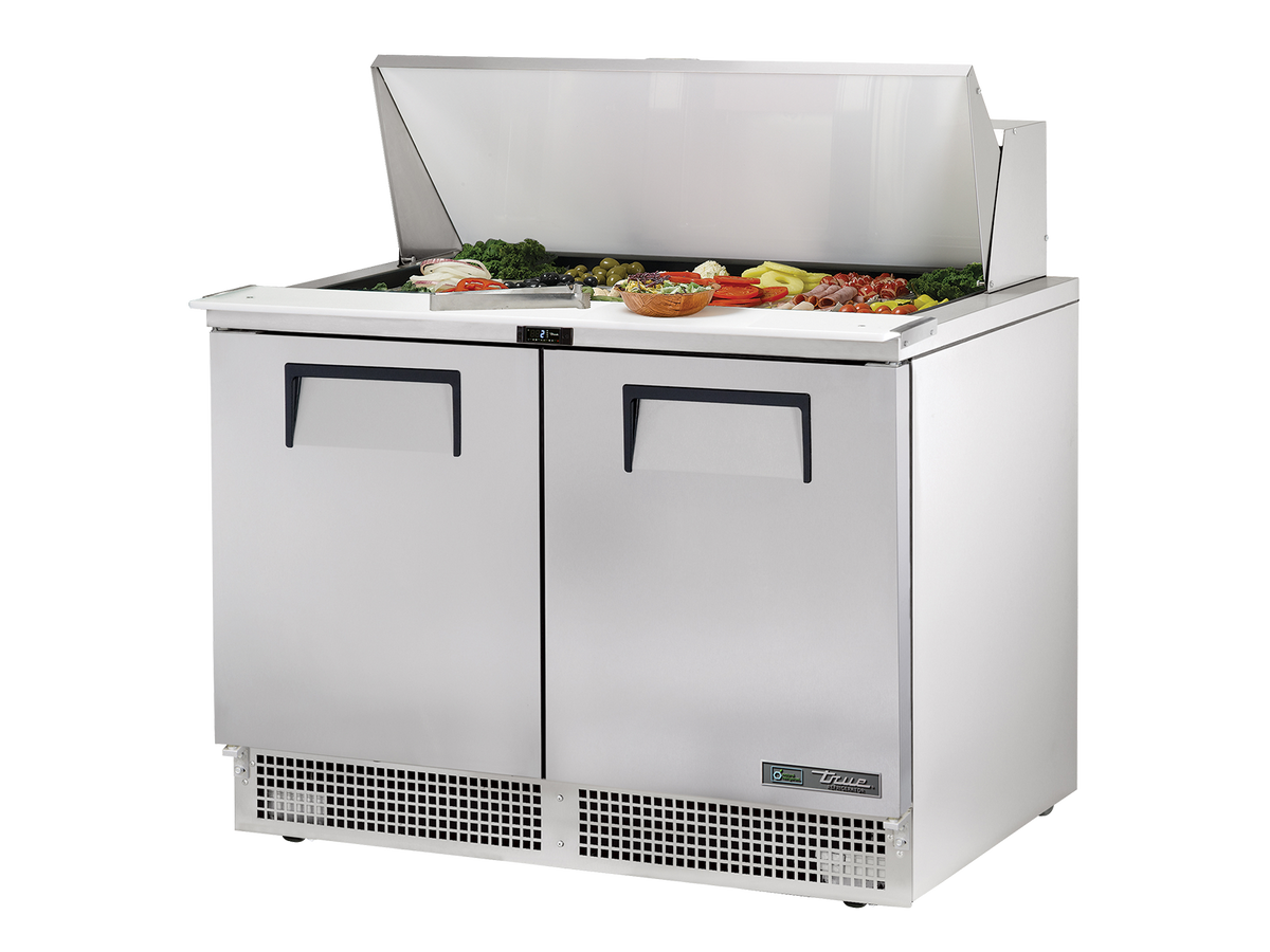 TRUE 2 Door Food Prep Fridge 1220mm Width - TFP-48-18M-HC
