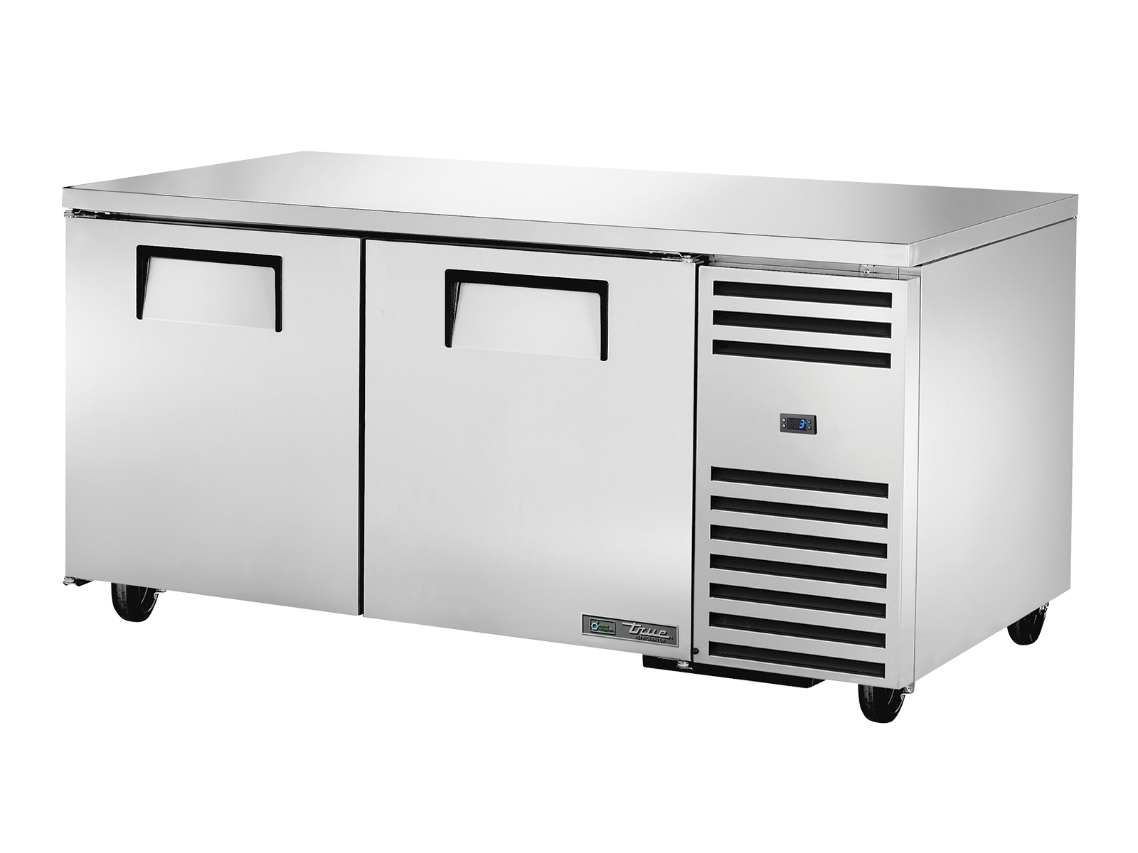 TRUE 2 Solid Door Undercounter Refrigerator - TUC-67-HC