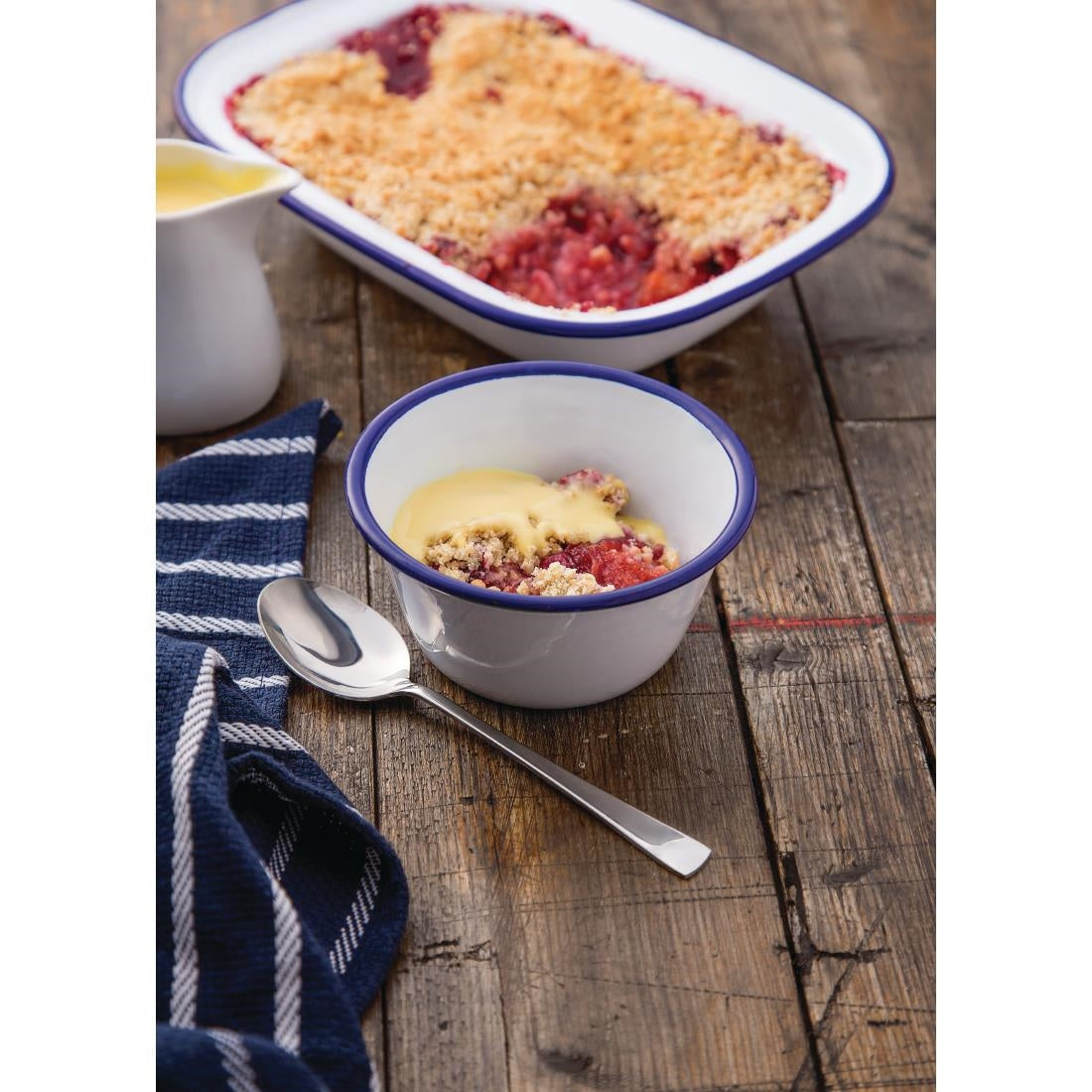 Olympia Enamel Pudding Bowls 155mm - DC389