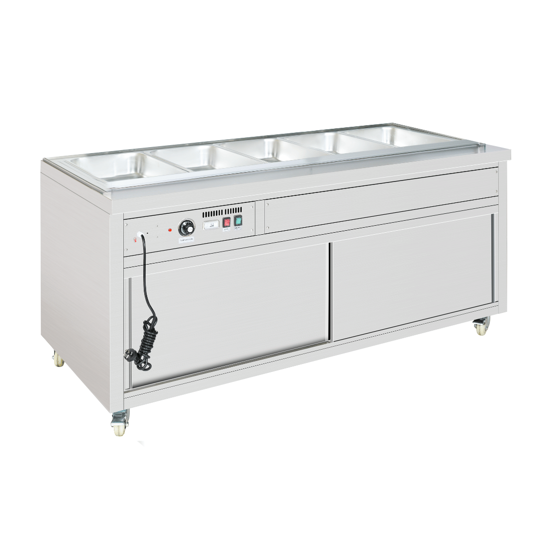 Thermaster Premium Wet And Dry Bain Marie Food Display 5X1/1 GN Pans PG180FG-XB
