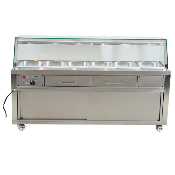 CLEARANCE - Thermaster Heated Bain Marie Food Display PG210FE-YG-NSW1856