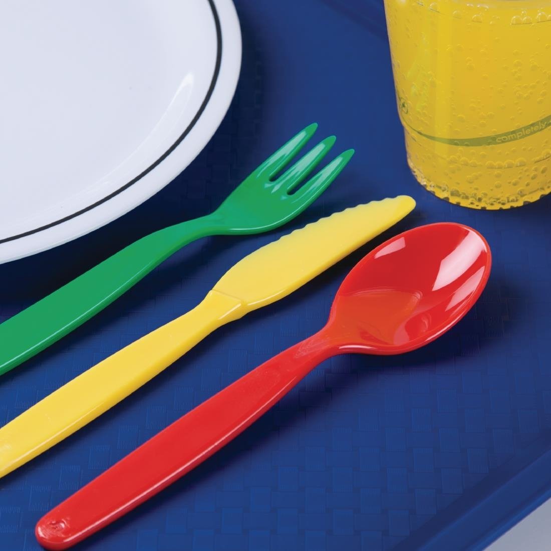 Olympia Kristallon Polycarbonate Fork Yellow (12 Pack) - DL119