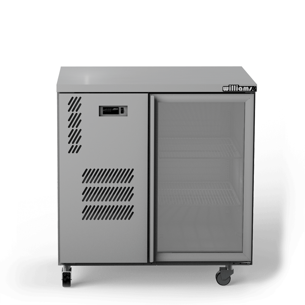 Williams Cameo - One Door Stainless Steel Under Counter Display Refrigerator HC1UGS