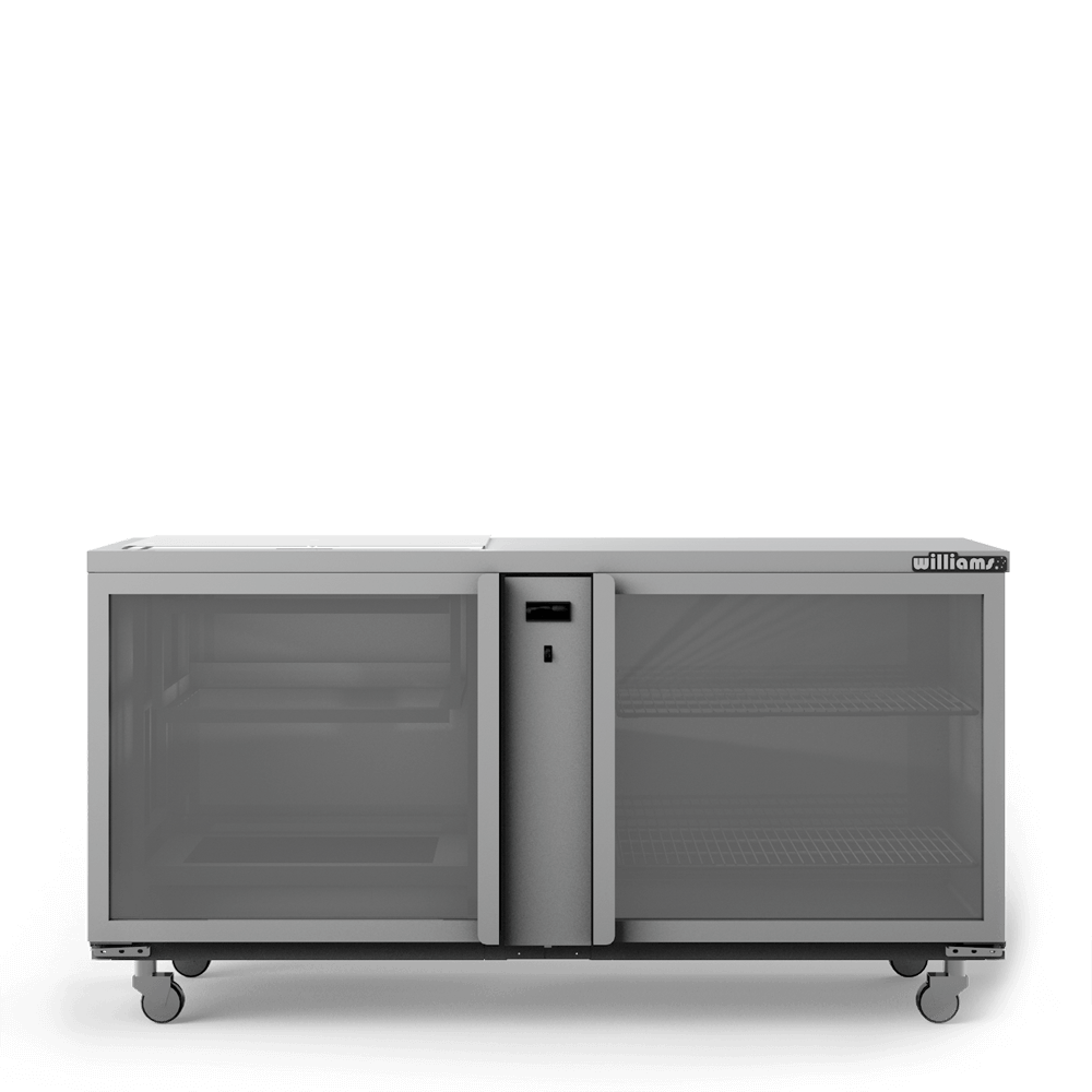 Williams Glass Chiller - Two Door Remote Spring Loaded Glass Chiller - 500 x 500 baskets GC25RGDSL