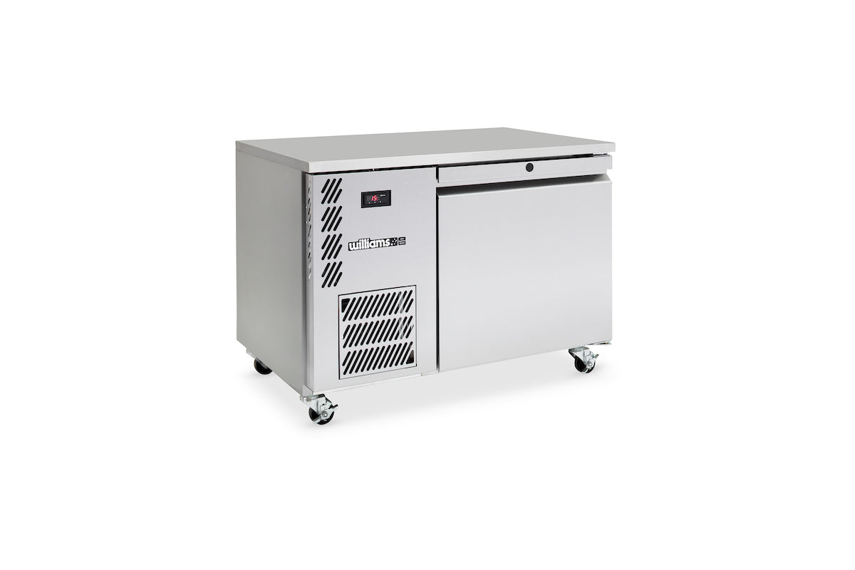 Williams Emerald - One Door Stainless Steel Under Counter Storage Refrigerator HE1USS