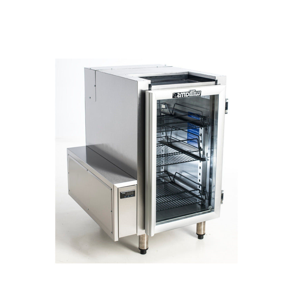 Williams Glass Chiller - One Door Self Contained Glass Chiller Slimline with two shelves and left hand services FGC1U-L