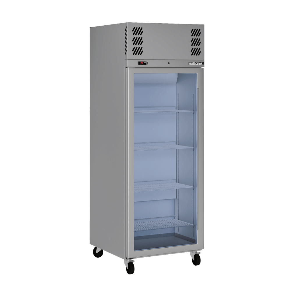 Williams Pearl - One Door Stainless Steel Upright Display Refrigerator HP1GSHC