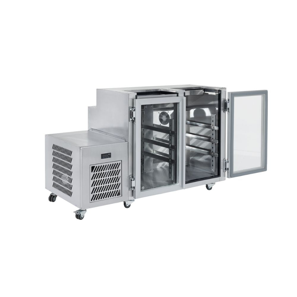 Williams Glass Chiller - Two Door Self Contained Glass Chiller Slimline with two shelves and right hand services FGC2U-R
