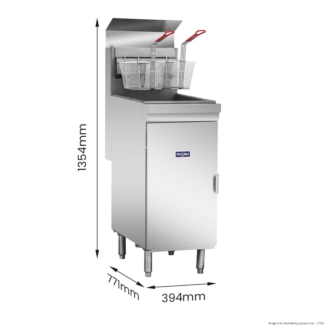 Gasmax Superfast Natural Gas Tube Fryer - RC400E