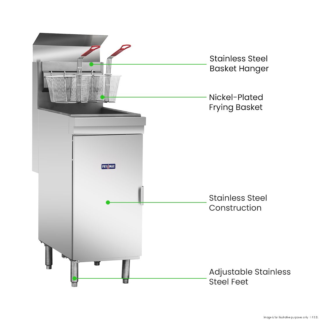 Gasmax Superfast Natural Gas Tube Fryer - RC400E