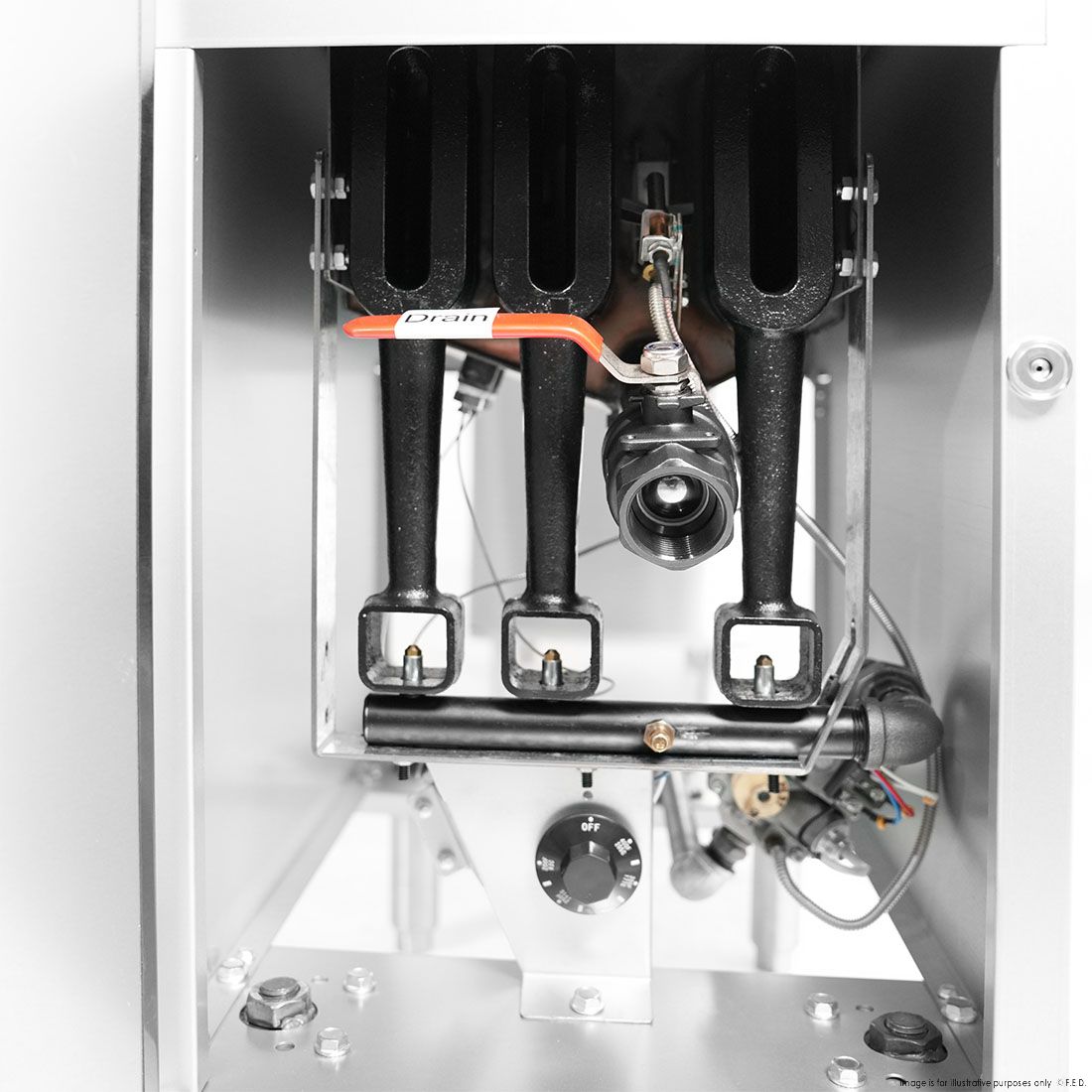 Gasmax Superfast Natural Gas Tube Fryer - RC400E