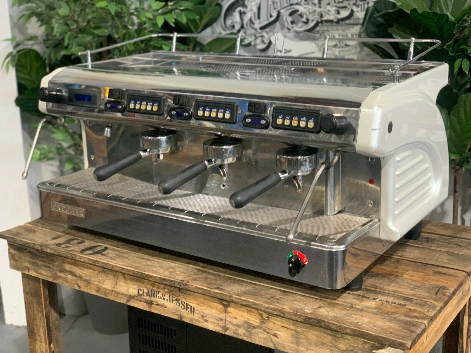 Expobar Ruggero Pearl - 3 Group Commercial Espresso Machine - White