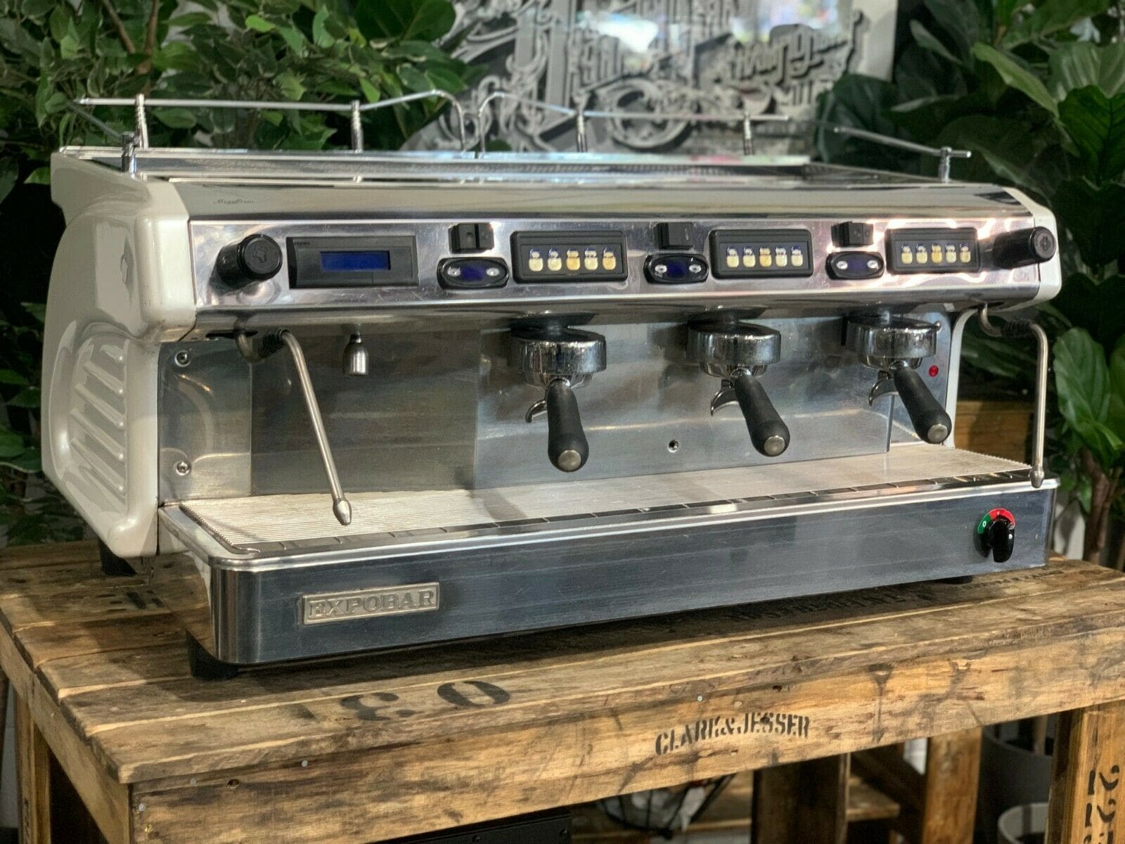 Expobar Ruggero Pearl - 3 Group Commercial Espresso Machine - White
