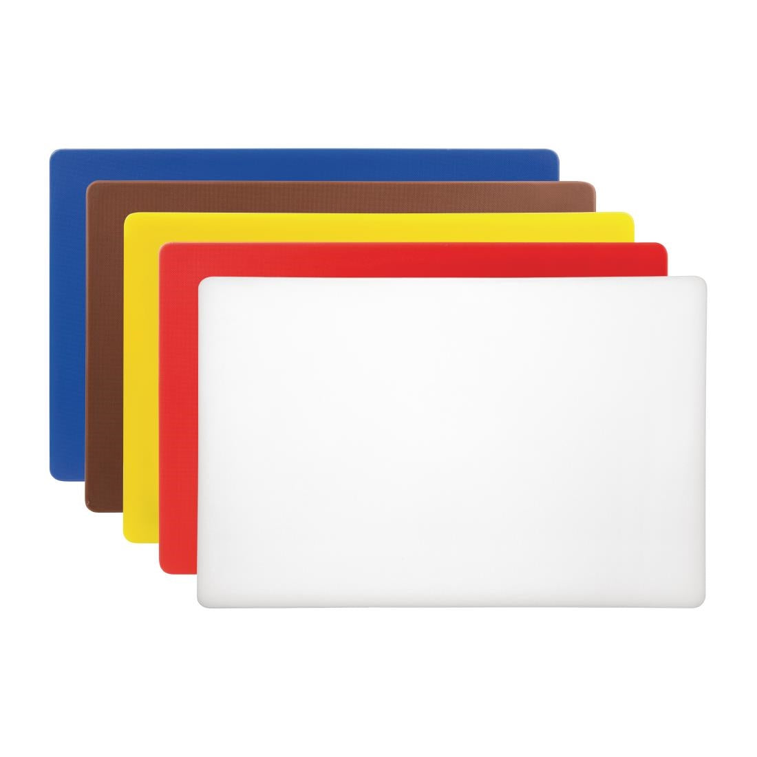 Hygiplas Extra Thick Low Density Pack of 6 Chopping Boards - 450x300x20mm - S677
