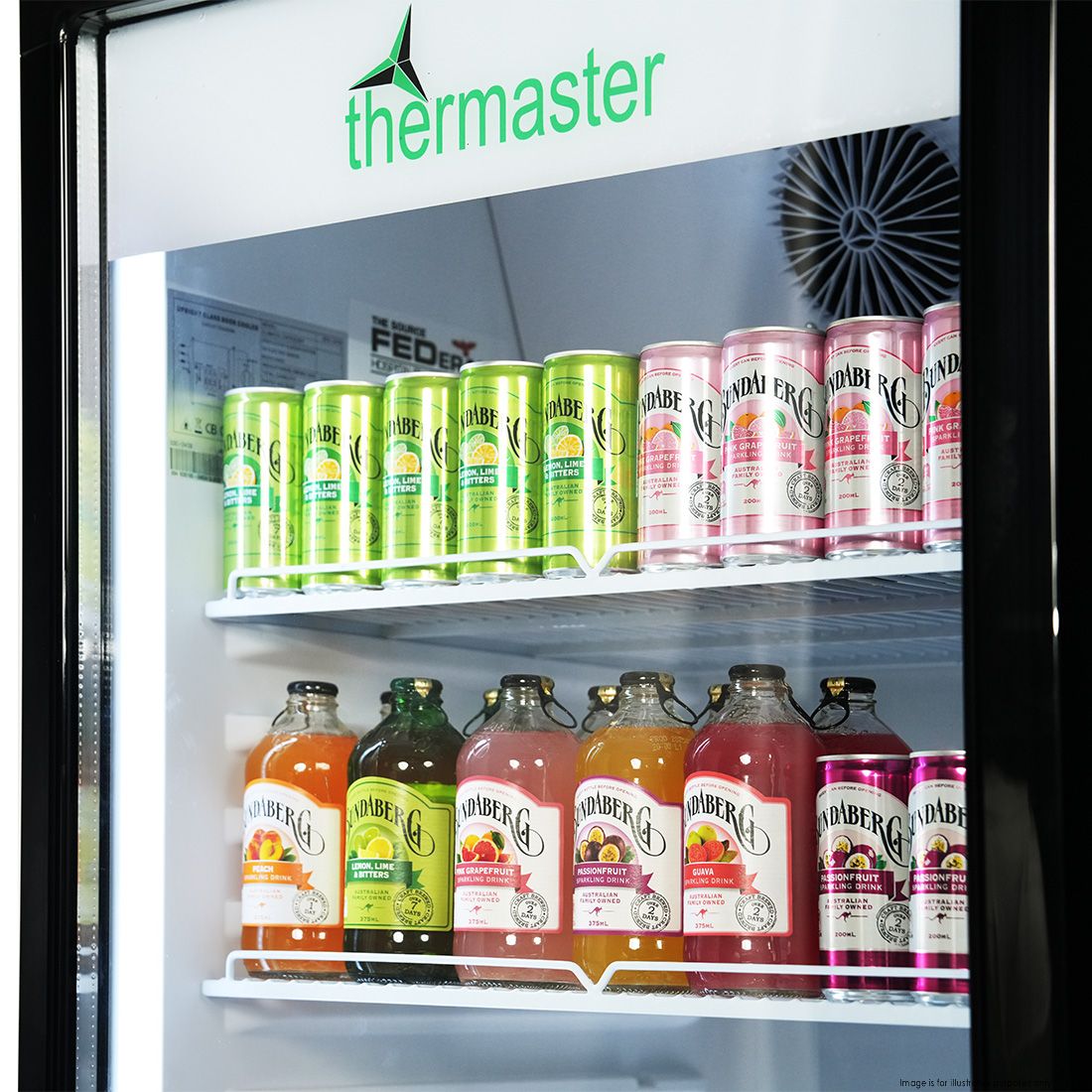Thermaster Upright Glass Door Beverage Fridge SDC-178B