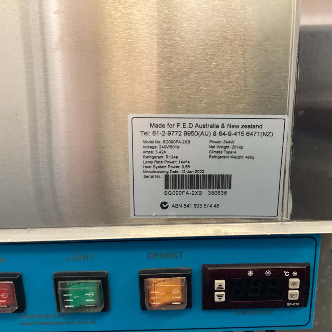 CLEARANCE - Bonvue Chilled Food Display SG090FA-2XB-WA7