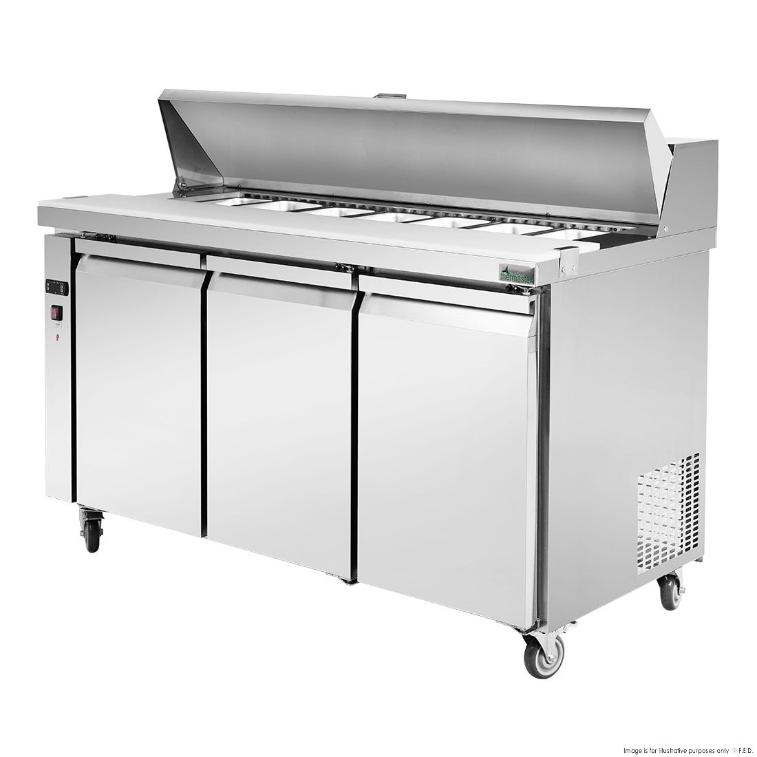 Thermaster Three Door Sandwich Bar SLB150