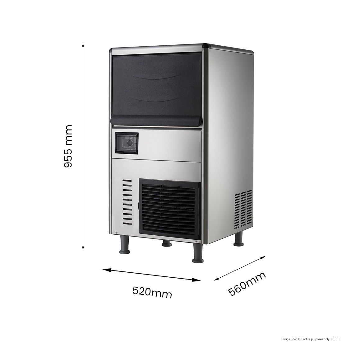 Blizzard Underbench Granular Ice Maker 60Kg SN-068F