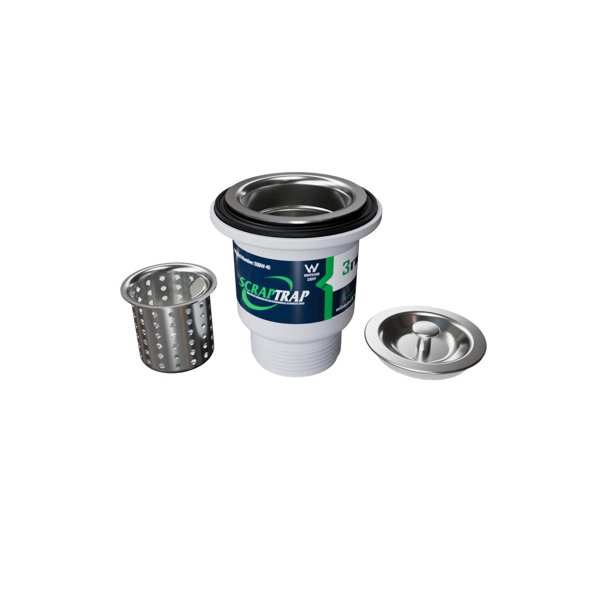 3Monkeez Sink Waste Arrestor (40mm) - SSBW-40