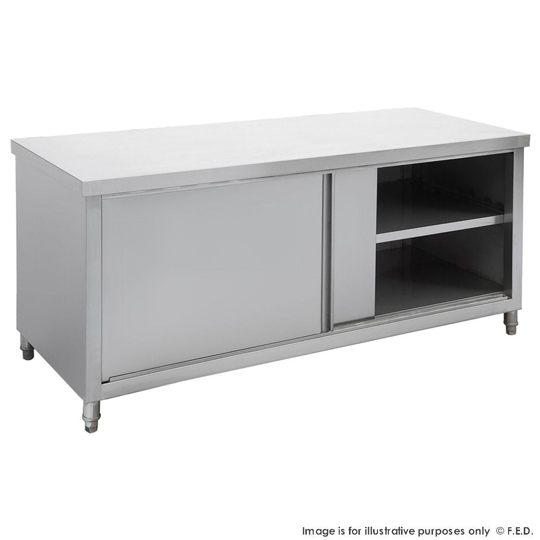 Modular Systems Kitchen Tidy Pass-thru Workbench Cabinet 1800mm STHT6-1800-H
