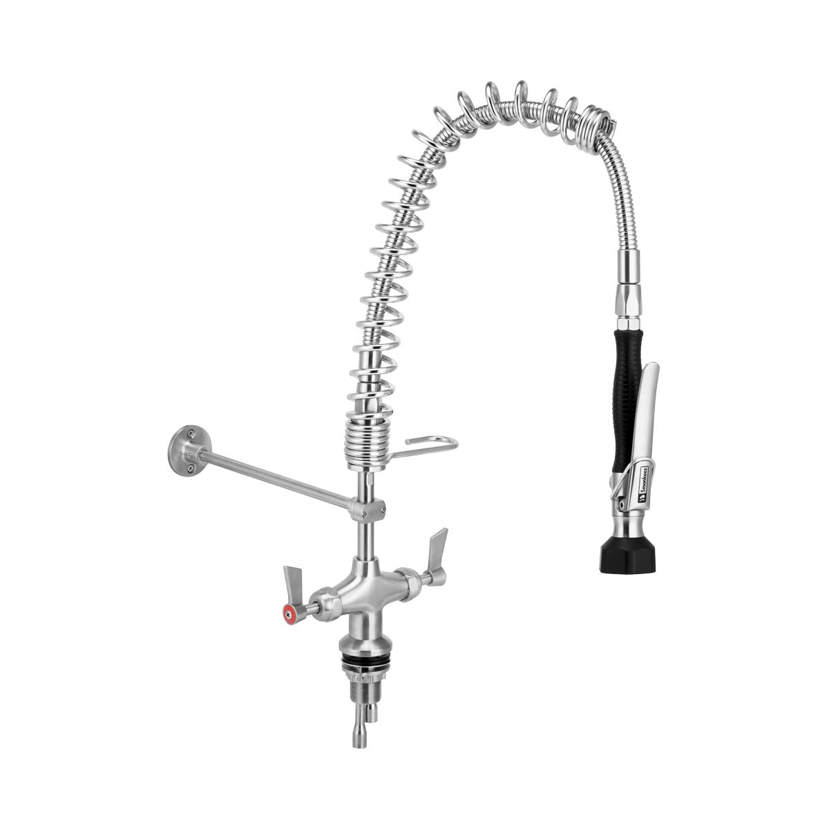 3Monkeez Compact Stainless Steel Dual Hob Mounted Pre Rinse Unit - T-3M53007-C