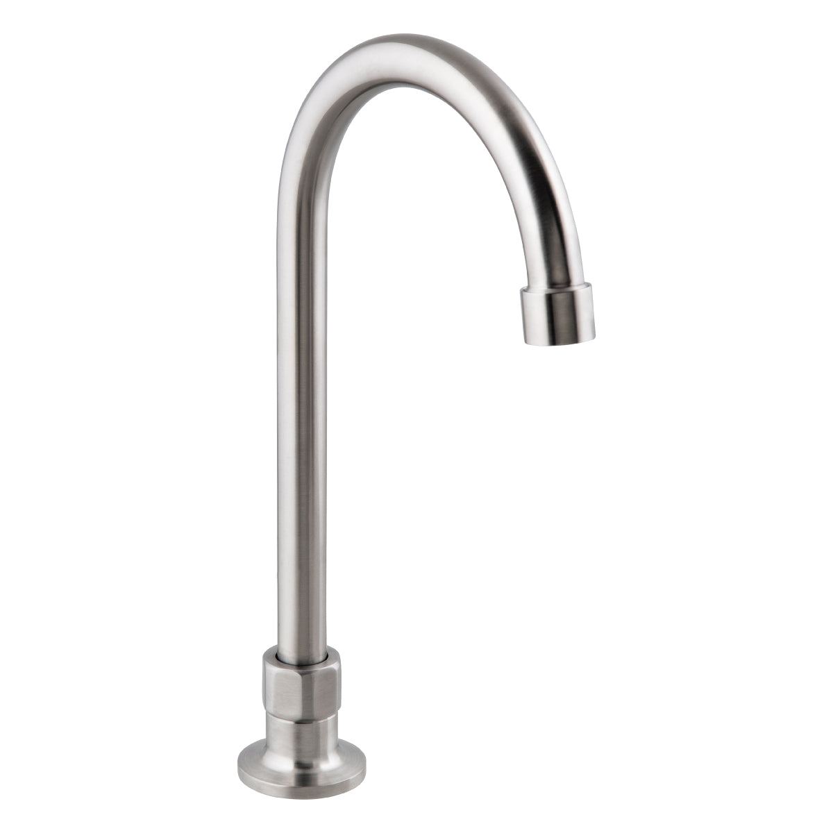 3Monkeez Stainless Steel Single Bench Mount (No Stops) with 12" Gooseneck Spout - T-3MHOG12