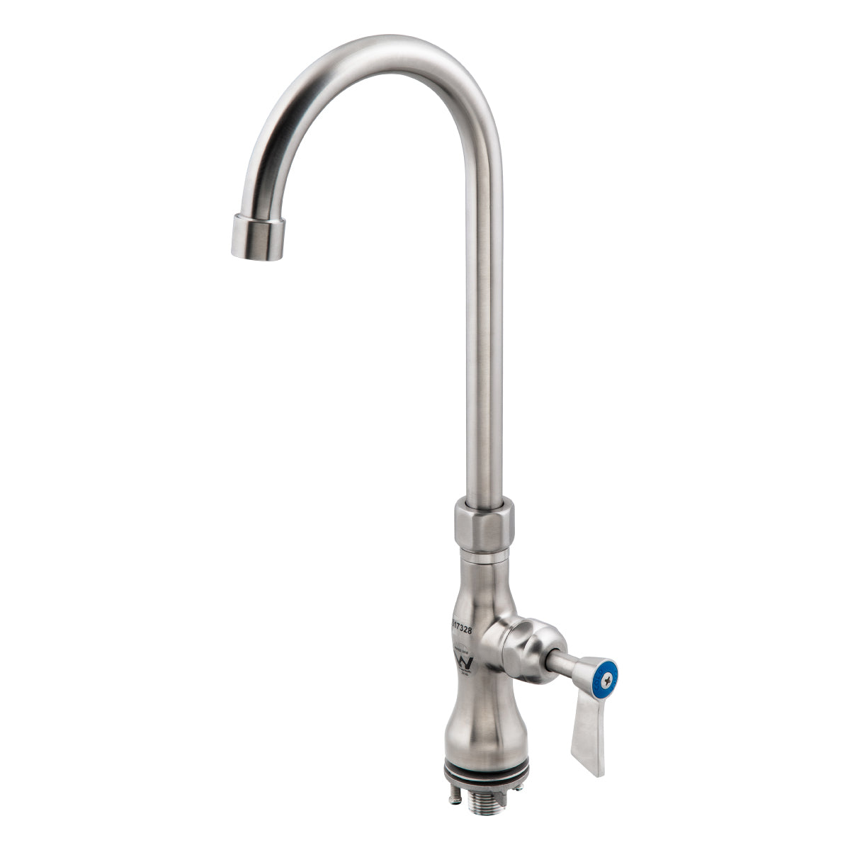 3Monkeez Single Bench Mount Body with Single Control and 12" Gooseneck Swivel Spout - T-3MSHG12