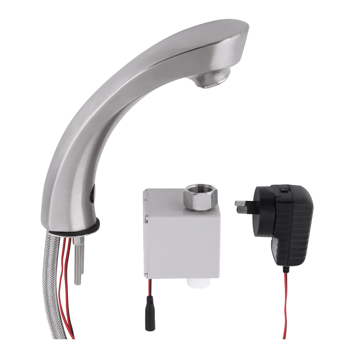 3Monkeez Stainless Steel Hob Mounted Sensor Tap - Mains Powered - T-3MSS-HMSTM