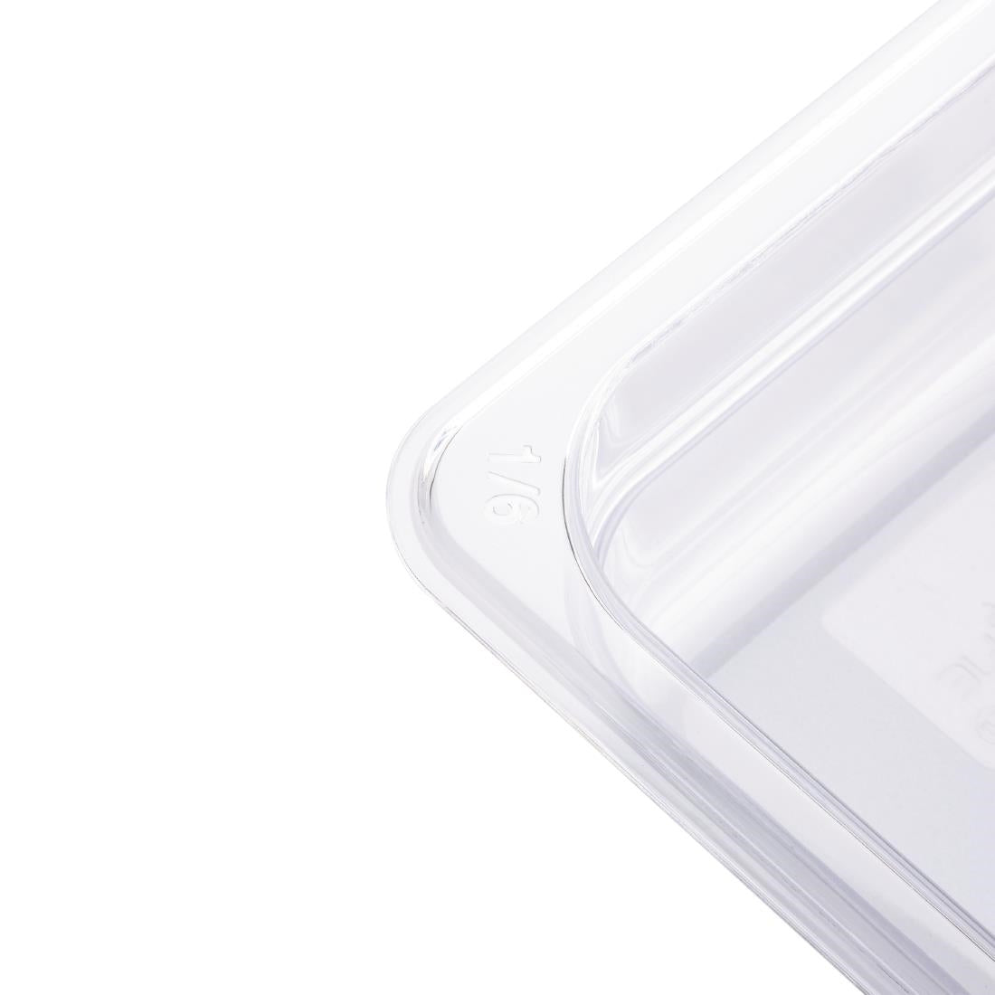 Vogue Clear Polycarbonate 1/6 Gastronorm Tray 100mm - U240