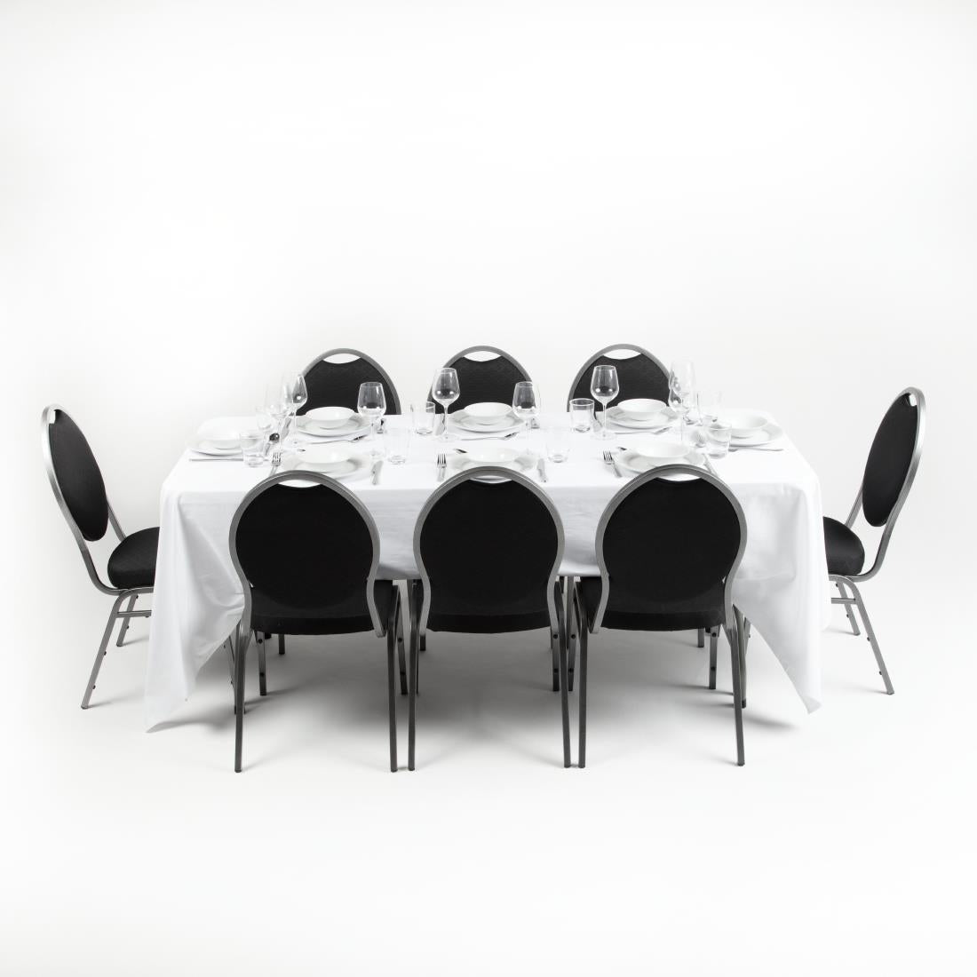Bolero Rectangular Folding Table 6ft White - UU579