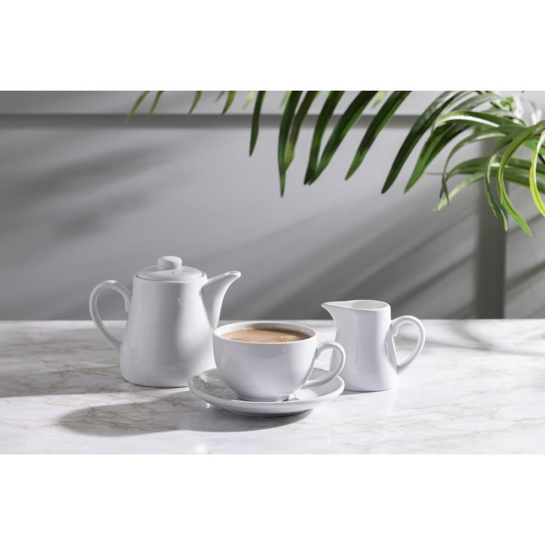 Olympia Whiteware Cream & Milk Jugs 170ml (6 Pack) - U819