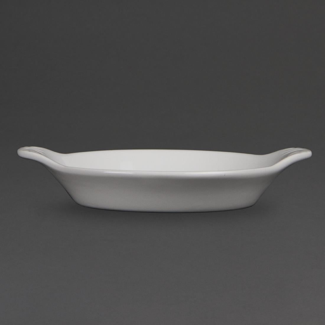 Olympia Whiteware Round Eared Dishes 170 x 140mm (6 Pack) - W439
