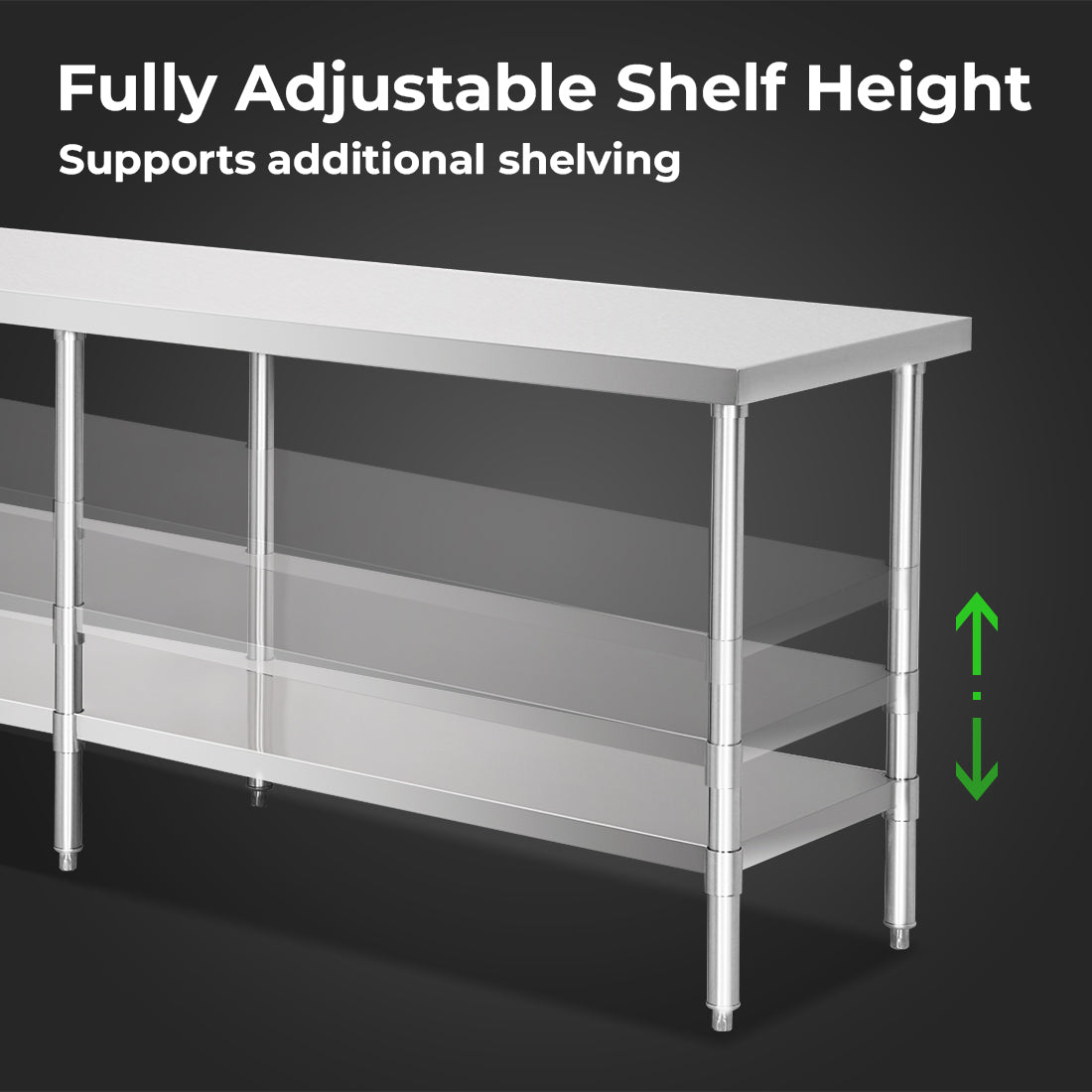Modular Systems Stainless Steel Workbench WB6-2400/A