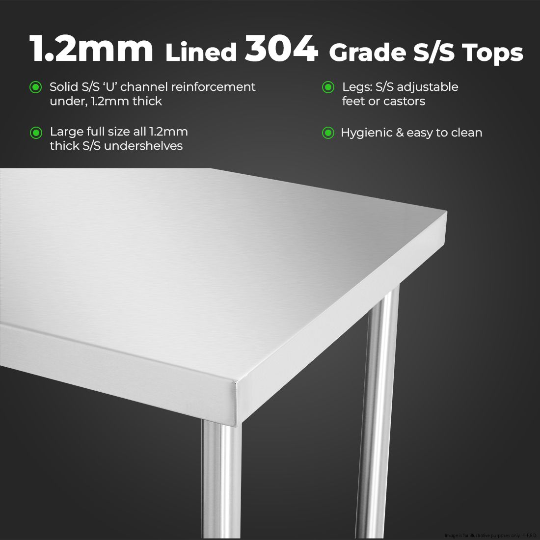 Modular Systems Stainless Steel Workbench WB7-1200/A