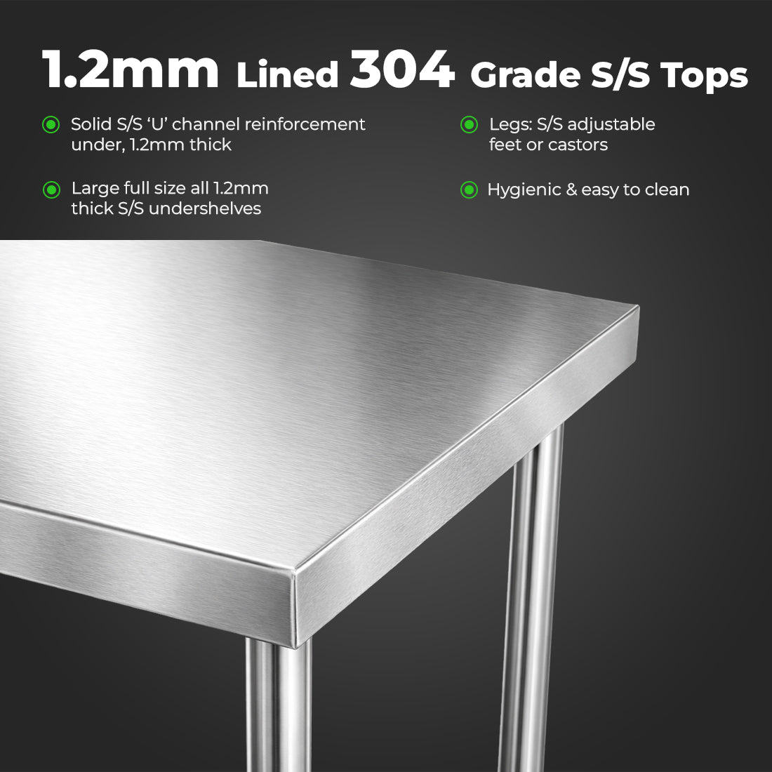 Modular Systems Stainless Steel Workbench WB7-1800/A