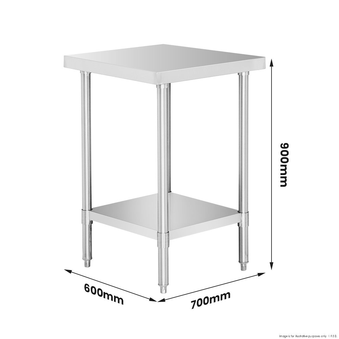 Modular Systems Stainless Steel Workbench WB7-0600/A
