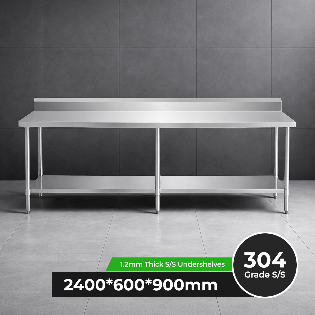 Modular Systems Workbench With Splashback WBB6-2400/A