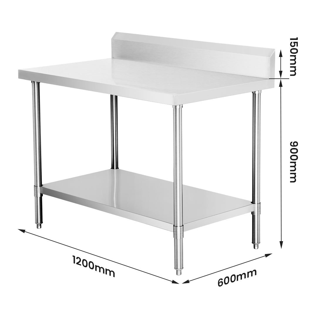 Modular Systems Workbench With Splashback WBB6-1200/A