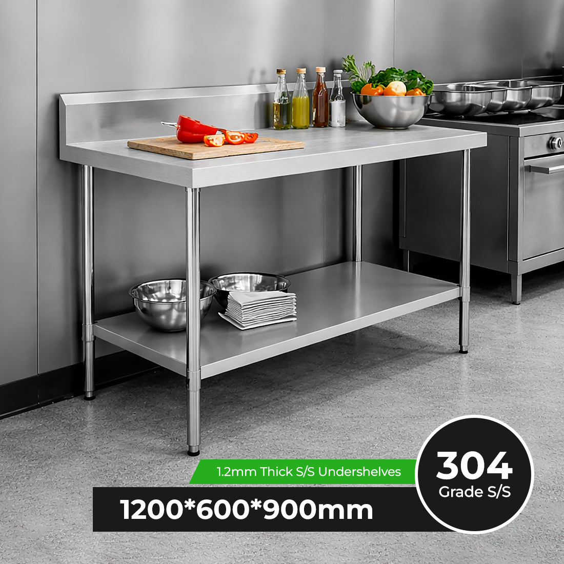 Modular Systems Workbench With Splashback WBB6-1200/A