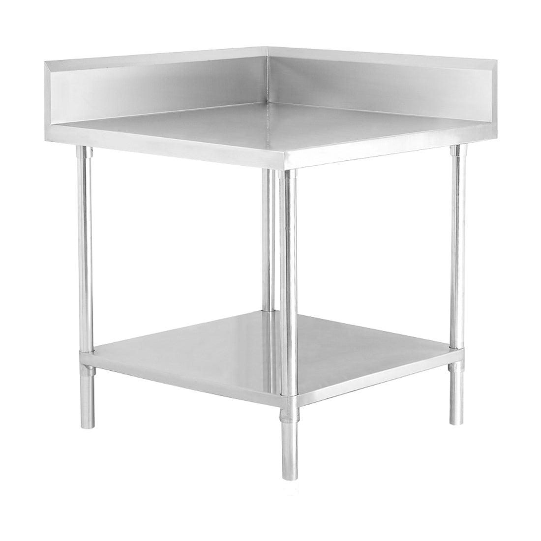 Modular Systems Corner Workbench With 150mm Splashback & Undershelf WBCB6-0600/A