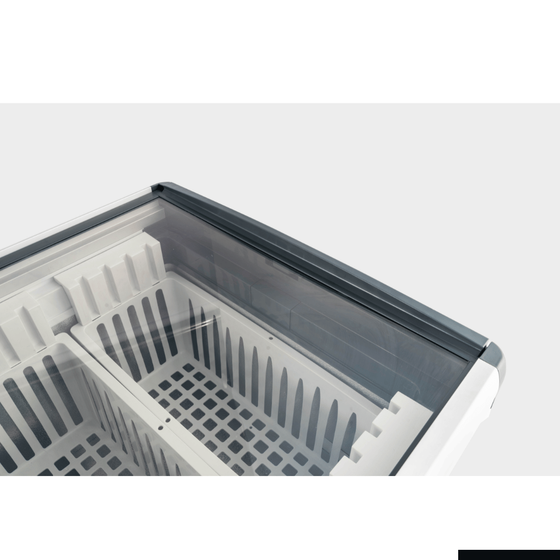 Thermaster 256L Chest Freezer With Flat Glass Sliding Lids WD256G