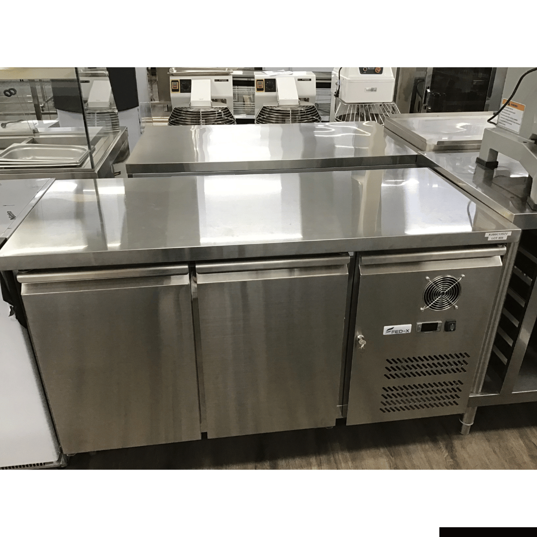 CLEARANCE - FED-X S/S Two Door Bench Fridge - XUB6C13S2V-VIC908