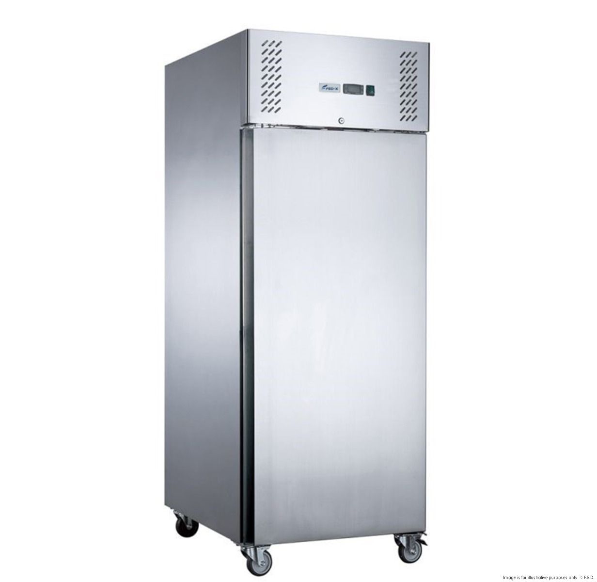CLEARANCE - FED-X S/S Single Door Upright Fridge - XURC650SFV-QLD342