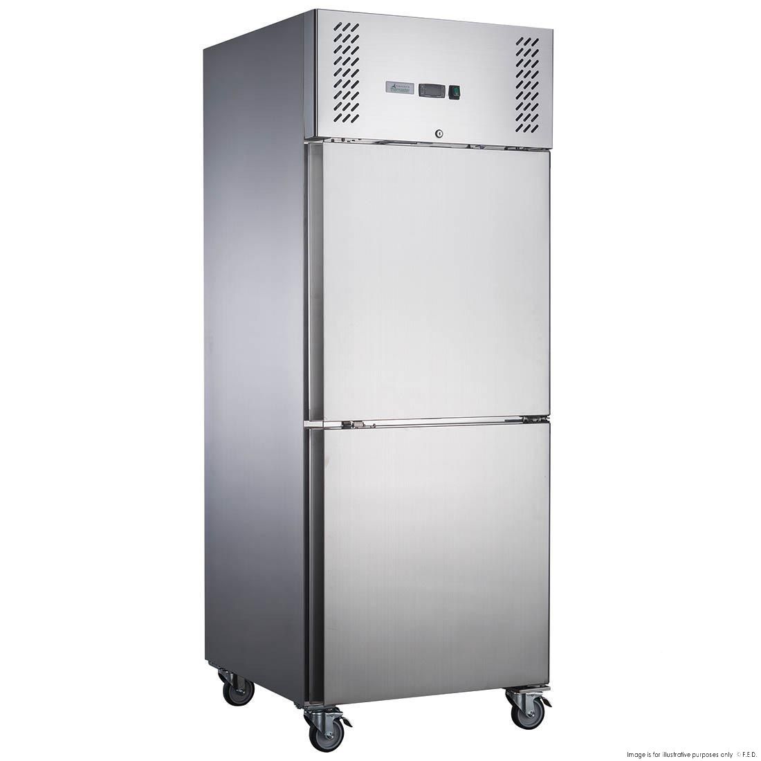 CLEARANCE - FED-X S/S Two Door Upright Fridge - XURC600S1V-QLD338