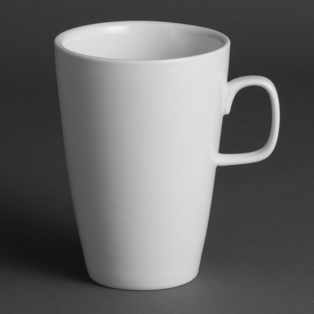 Olympia Whiteware Latte Mugs 400ml 14oz (12 Pack) - Y109