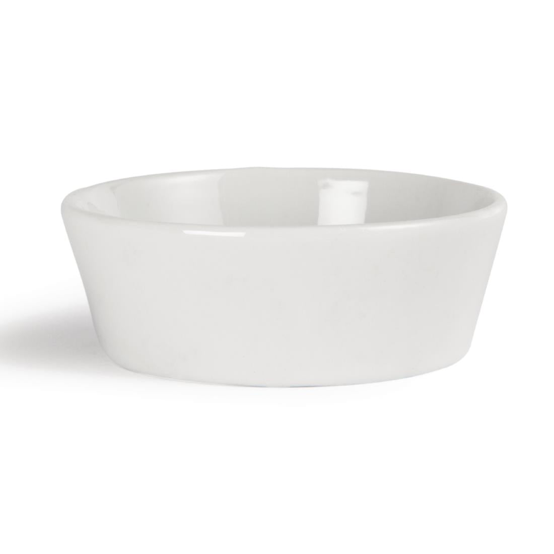 Olympia Whiteware Miniature Circle Dishes 75mm (12 Pack) - Y135