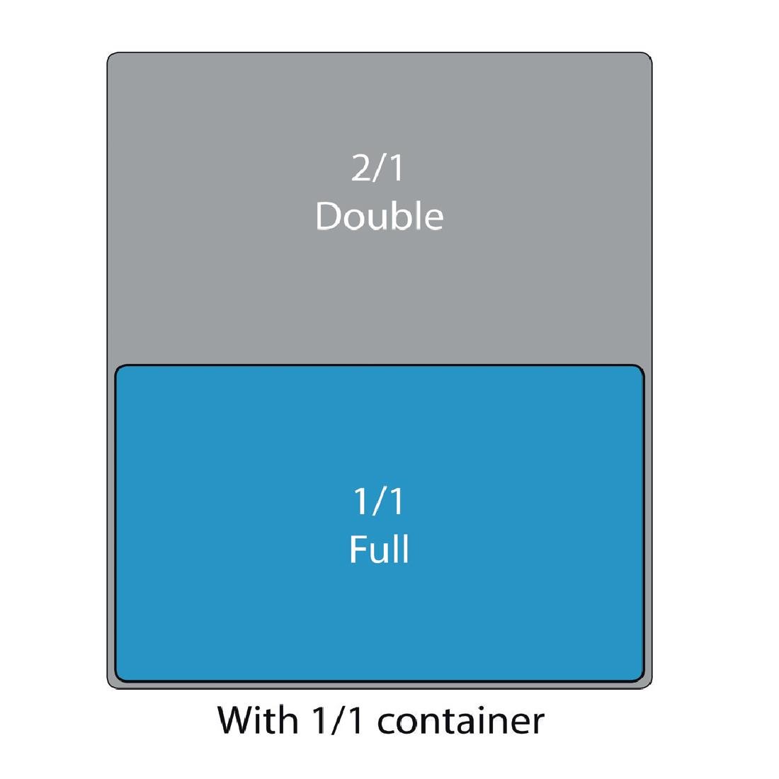 Vogue Stainless Steel 1/1 Gastronorm Tray 40mm - DN708